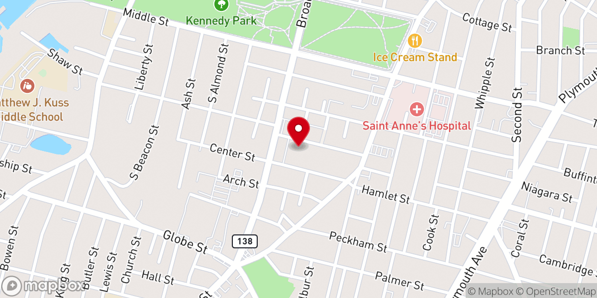 Map showing location of Saint Stanislaus Parish