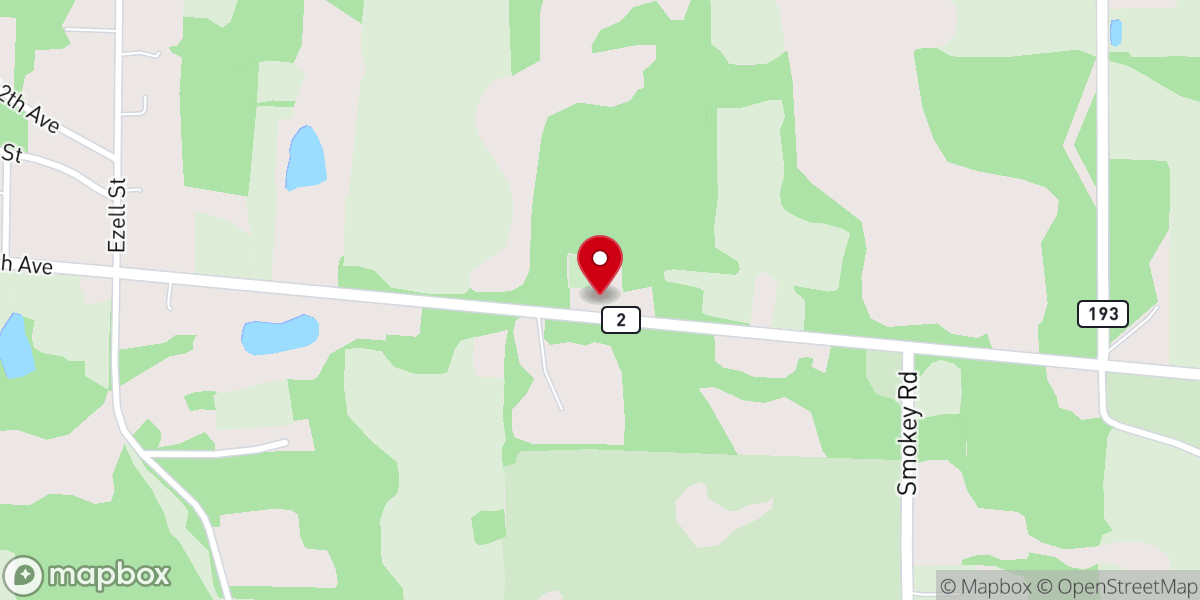 Map showing location of Mount Calvary Holiness Church of Christ