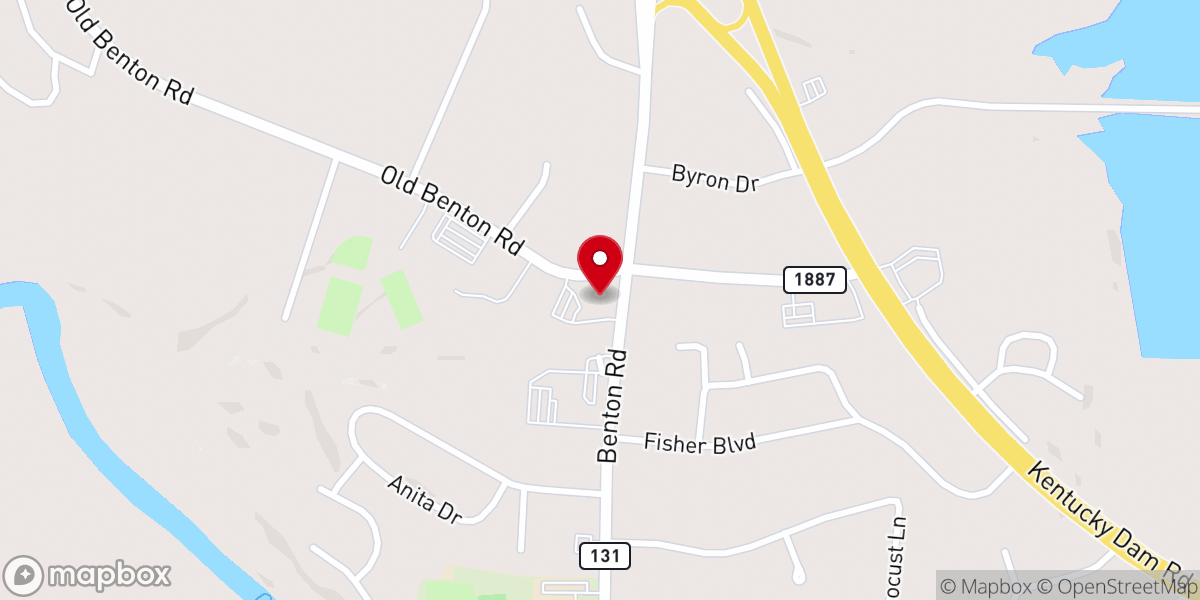 Map showing location of Reidland United Methodist Church