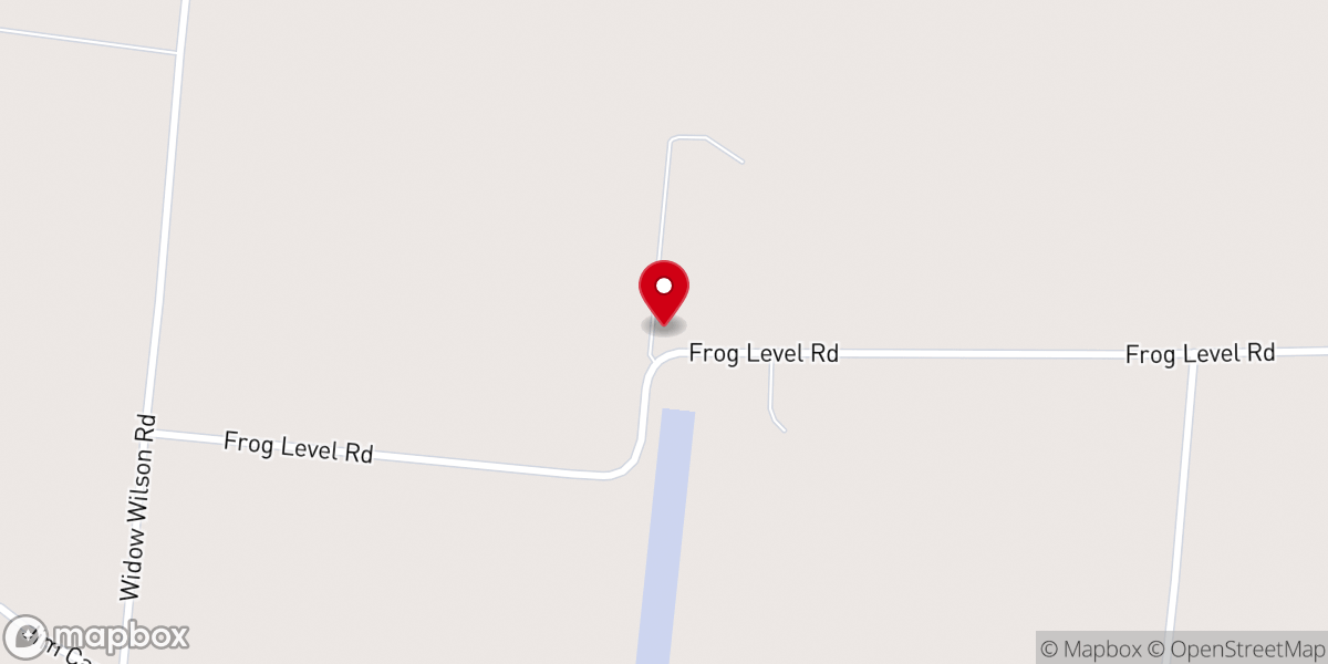 Map showing location of Fairview Baptist Church