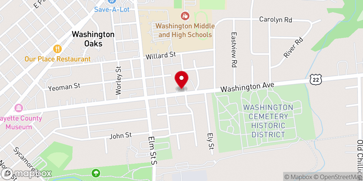 Map showing location of WCH House of Prayer