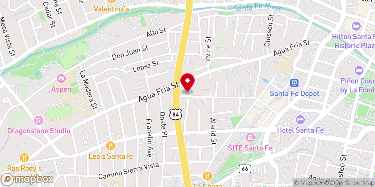 Map showing location of Westminster Presbyterian Church (PCUSA)