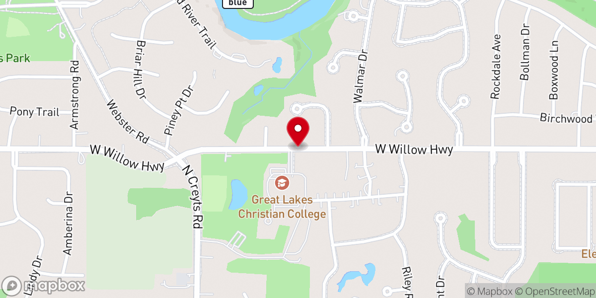 Map showing location of MICHIGAN CHRISTIAN CONVENTION