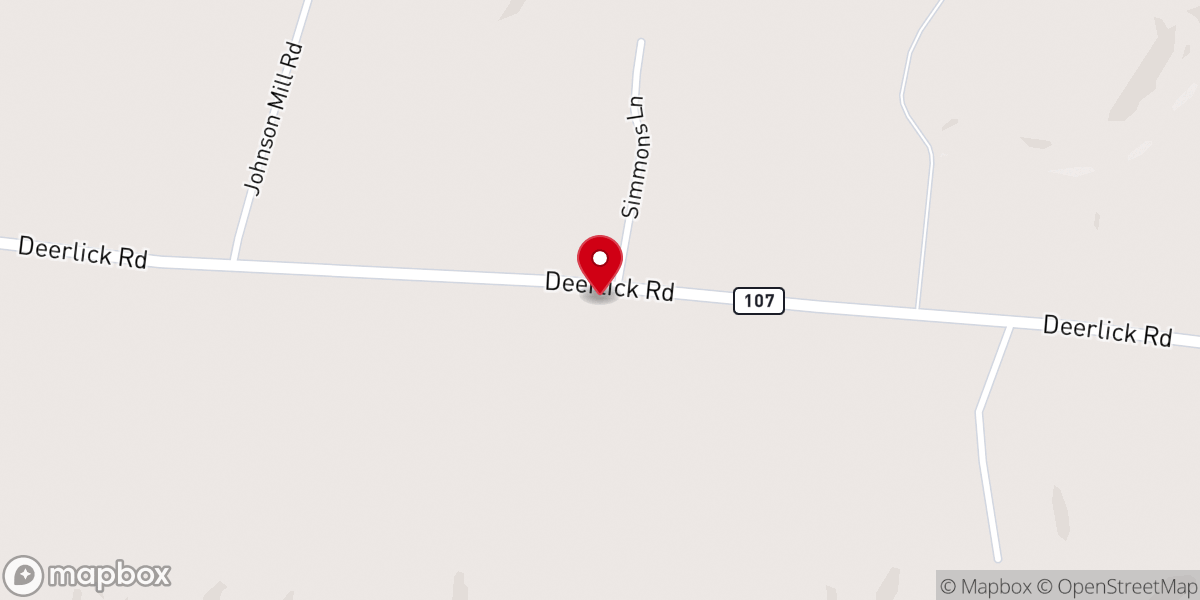 Map showing location of Union Worship Church