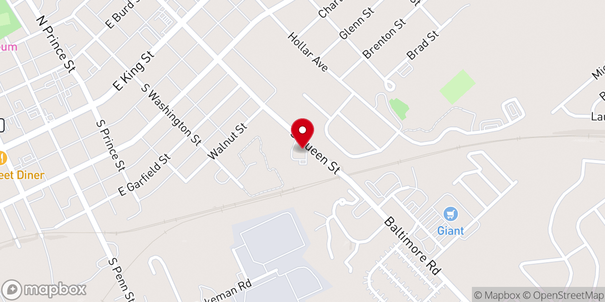 Map showing location of Shippensburg Independent Baptist