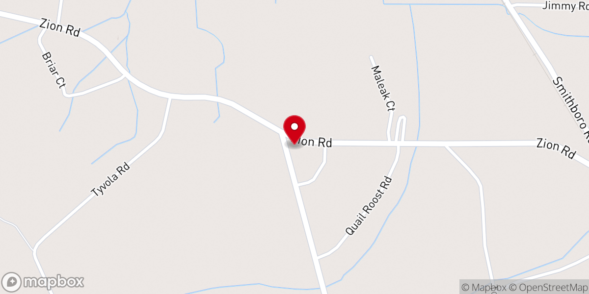 Map showing location of Mount Pleasant United Methodist Church