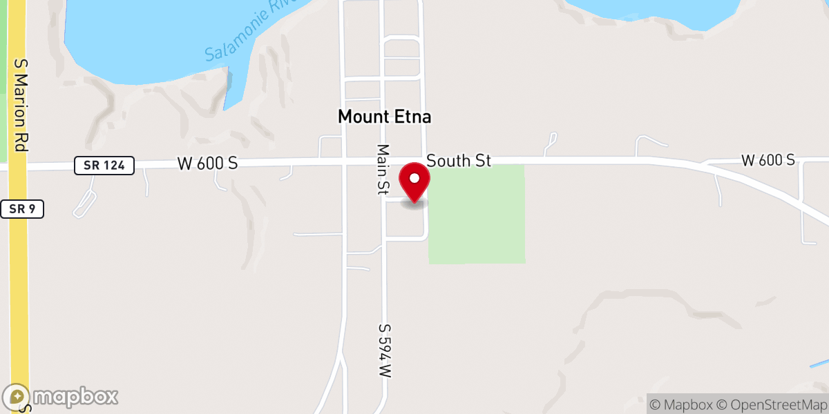 Map showing location of Healing Waters Ministry