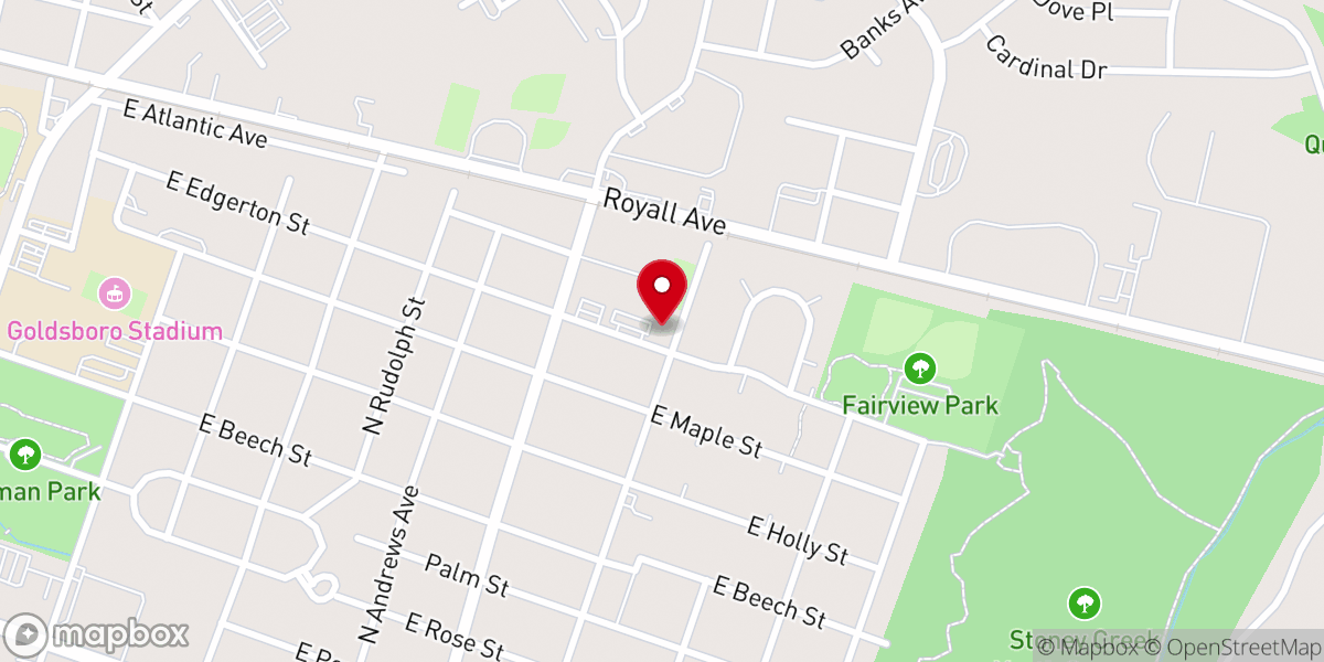 Map showing location of Saint Mary Parish Office
