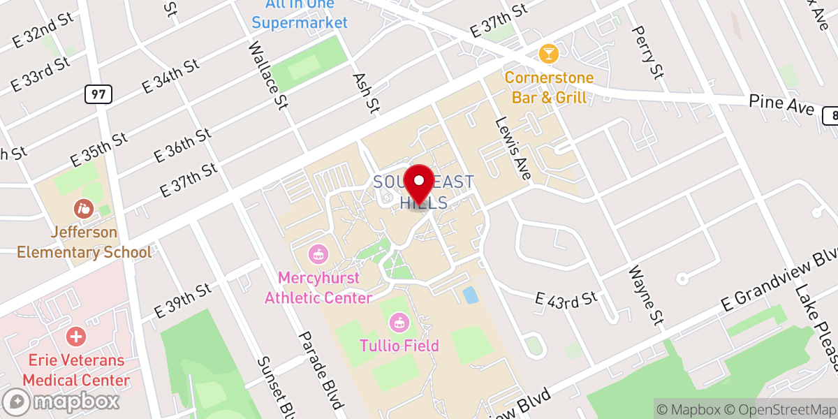 Map showing location of Christ the King Chapel