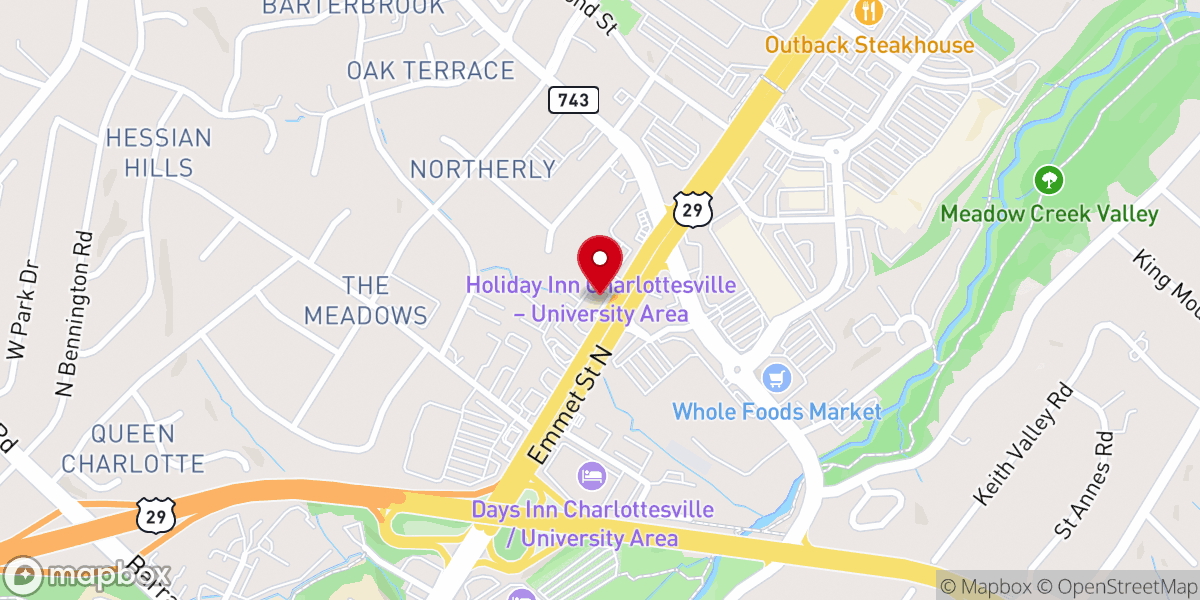 Map showing location of Elk Hill Church