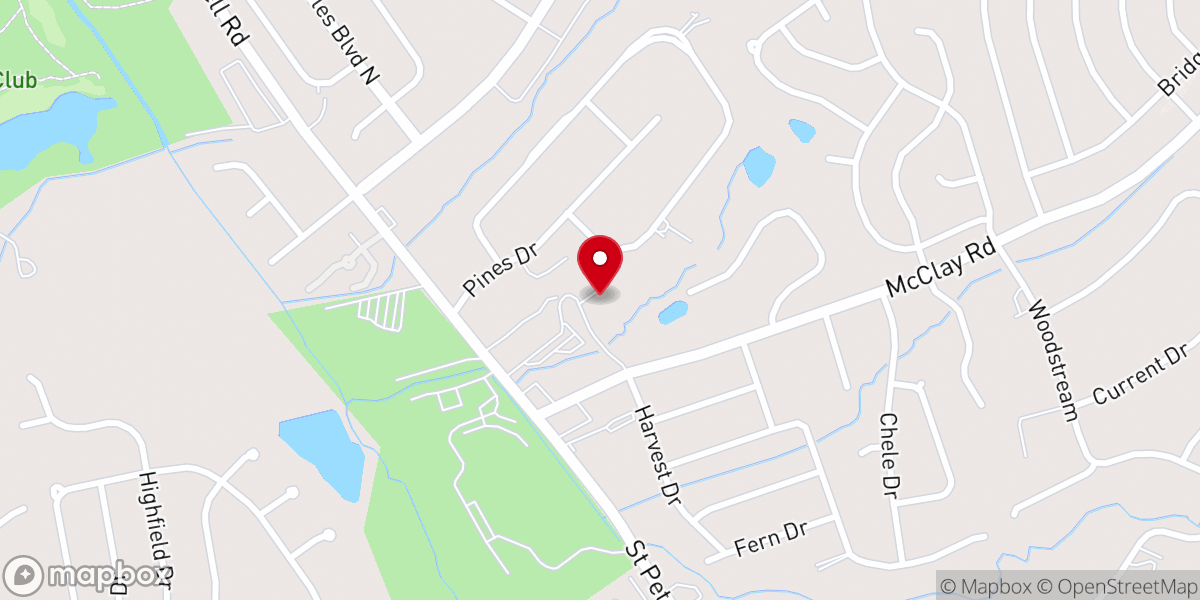 Map showing location of Stone House of St. Charles