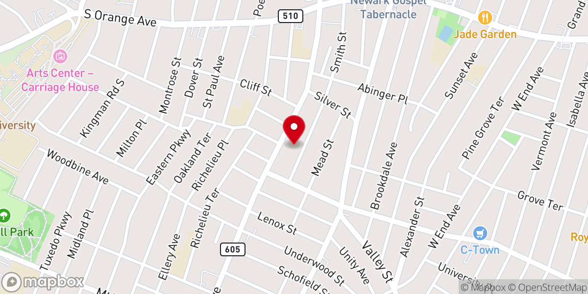 Map showing location of Full Gospel Cathedral of Praise International