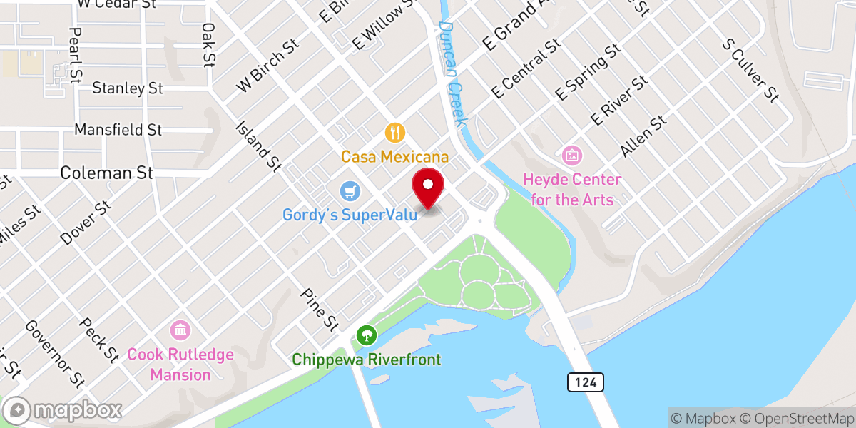 Map showing location of Barnabas Christian Coffeehouse