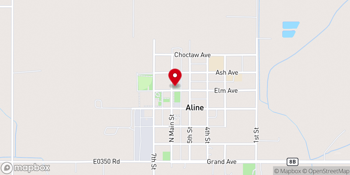 Map showing location of FIrst Christian Church