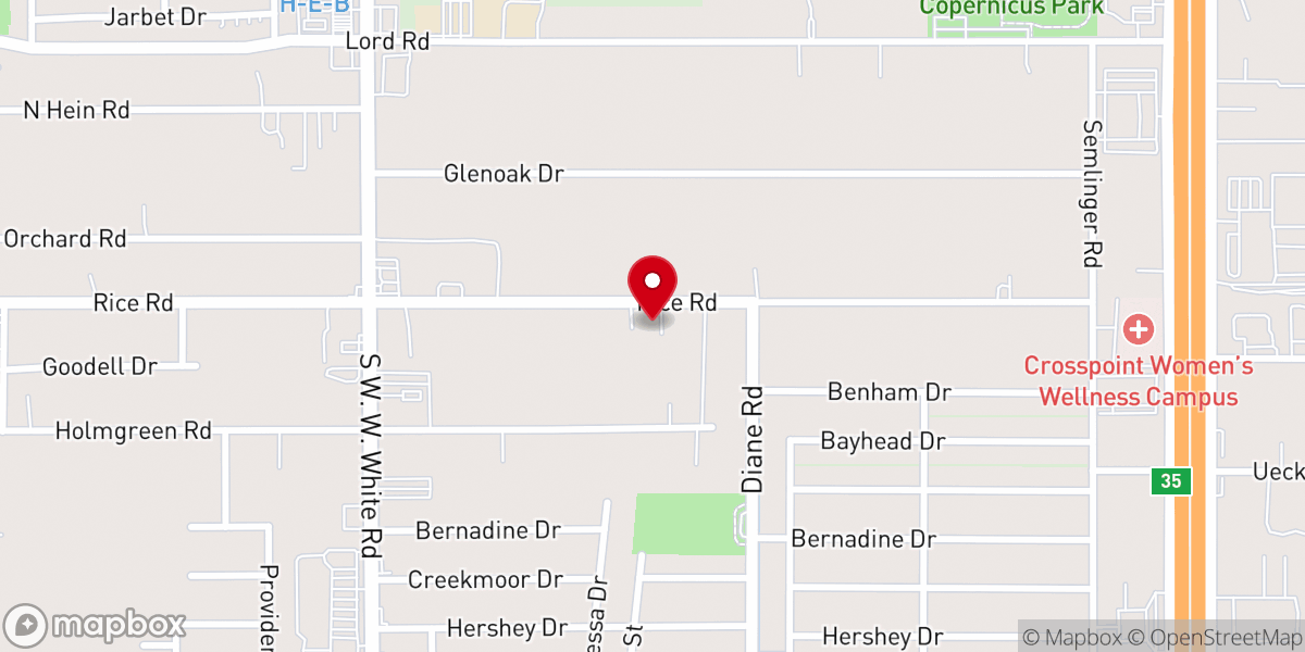 Map showing location of Canaan View Church