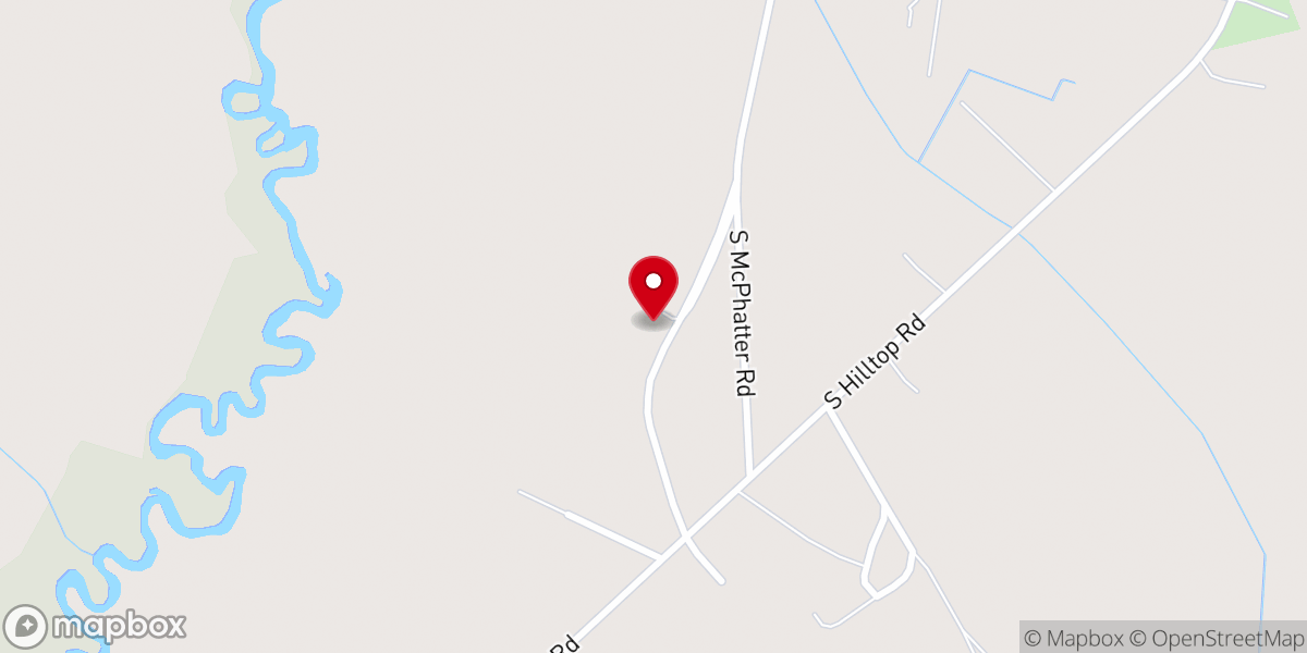 Map showing location of St. Mary's Christian Pentecostal Holiness Church