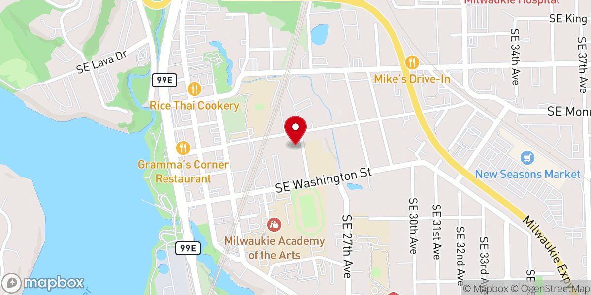 Map showing location of St. John the Baptist Catholic Church