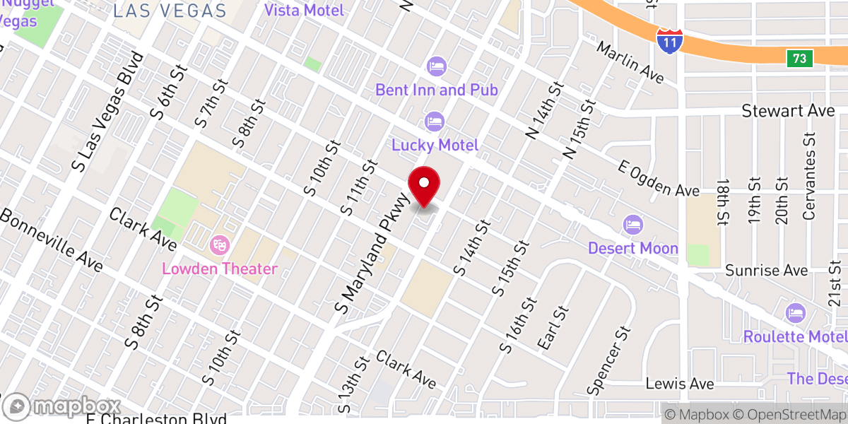 Map showing location of New Life Christian Center