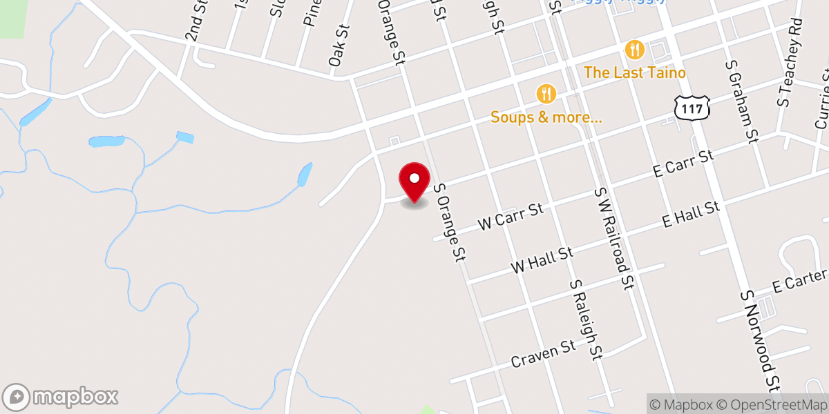 Map showing location of United Christian Fellowship Church