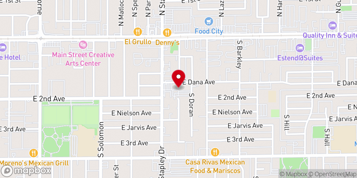 Map showing location of Mesa Church of Christ / Mesa Iglesia de Cristo