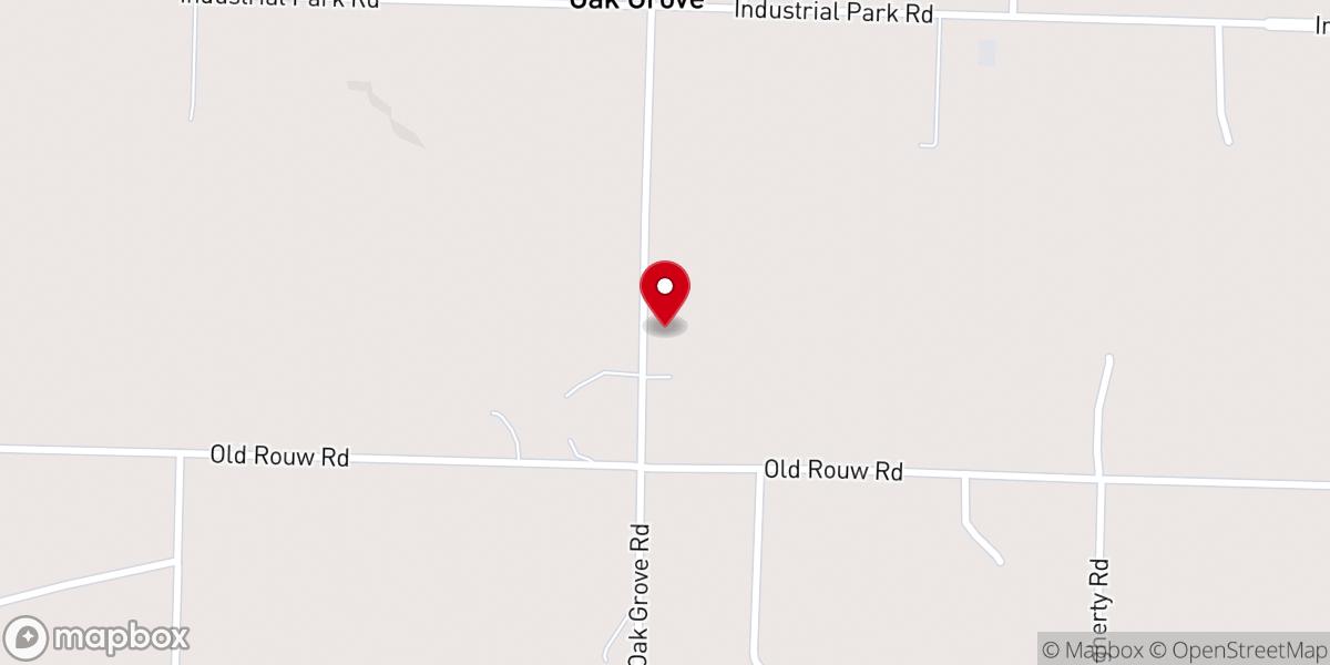 Map showing location of New Hope United Methodist Church