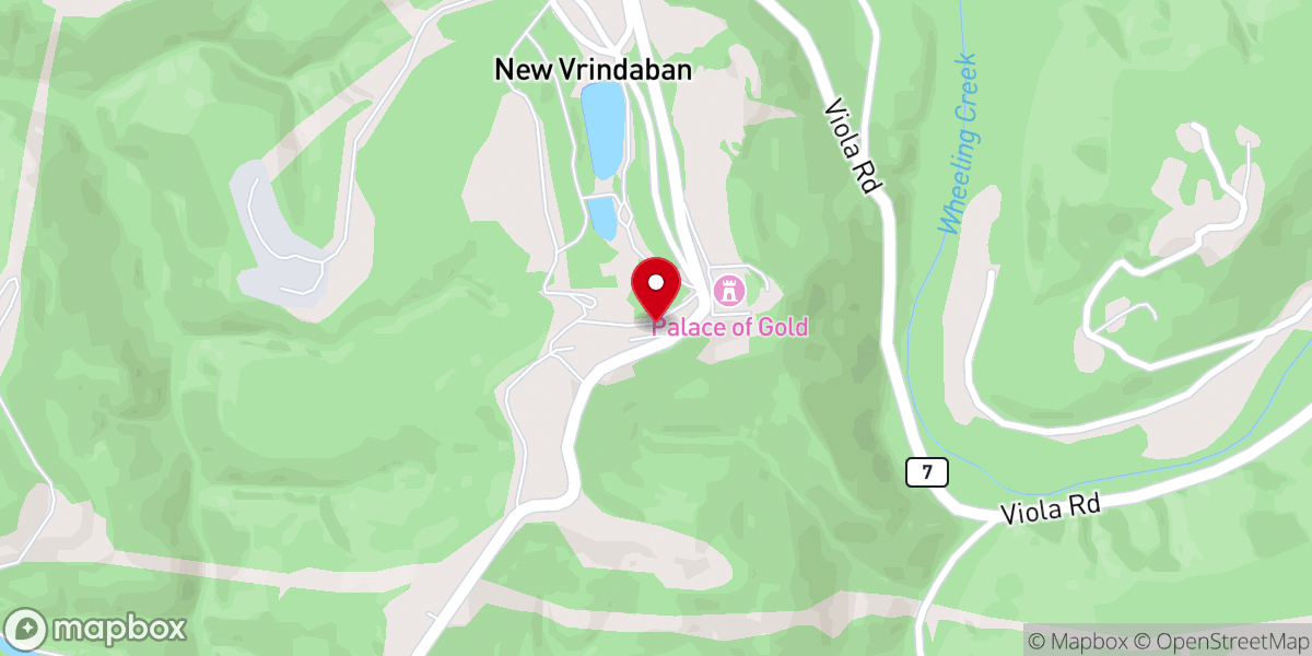 Map showing location of Palace of Gold