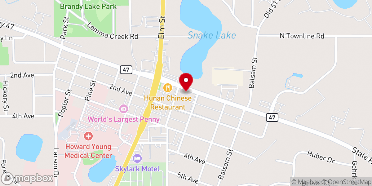 Map showing location of Lakeland Church of Christ