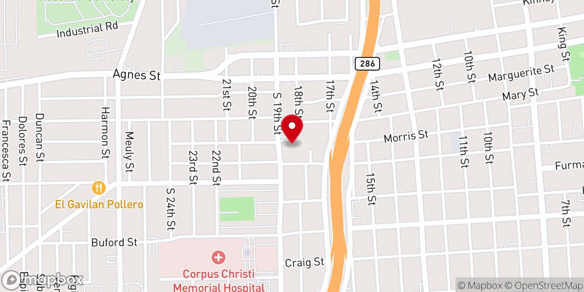 Map showing location of St Joseph's Catholic Church