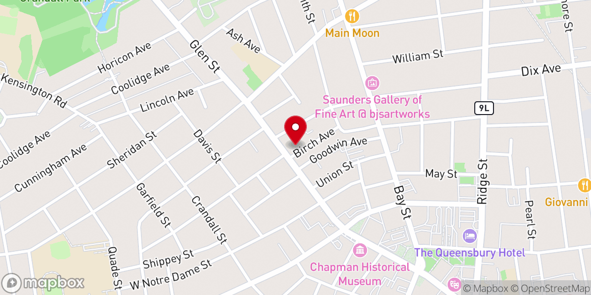 Map showing location of Emmaus Experience Inc