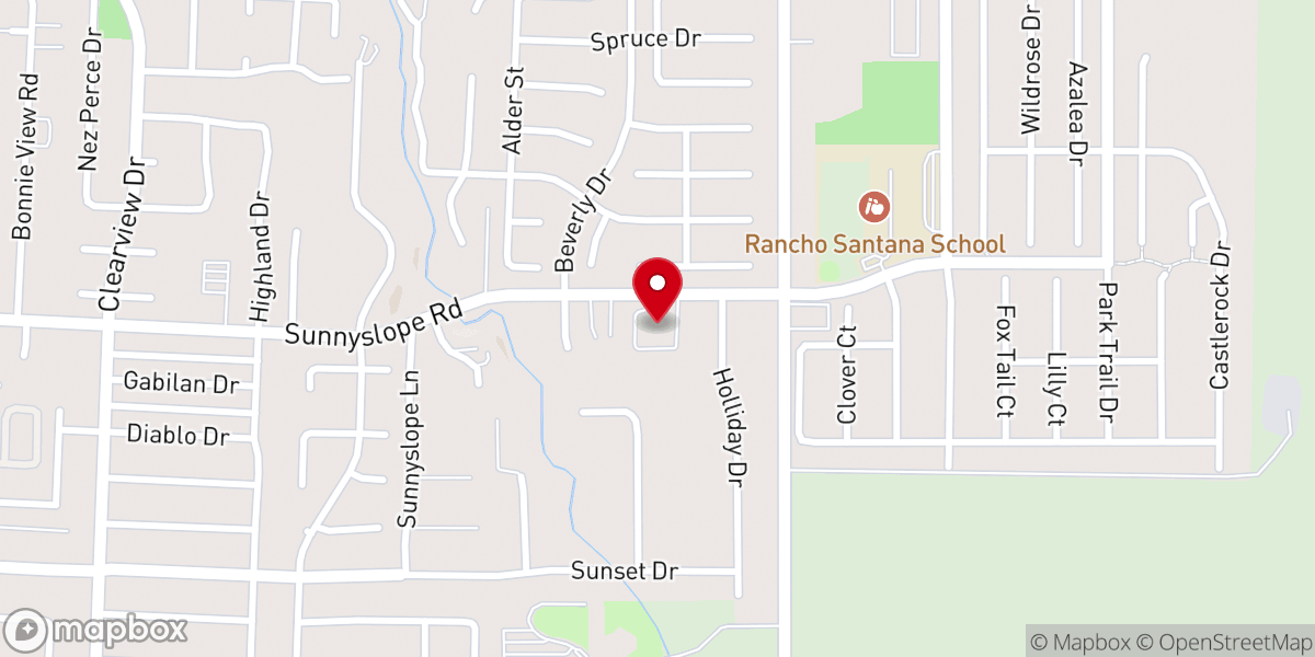 Map showing location of Hollister Seventh-day Adventist Church