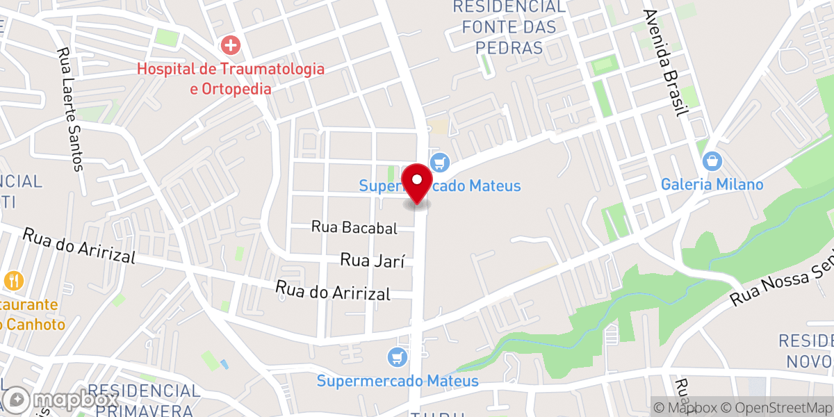Map showing location of Assembleia de Deus - Área 94 - Ministério Missão