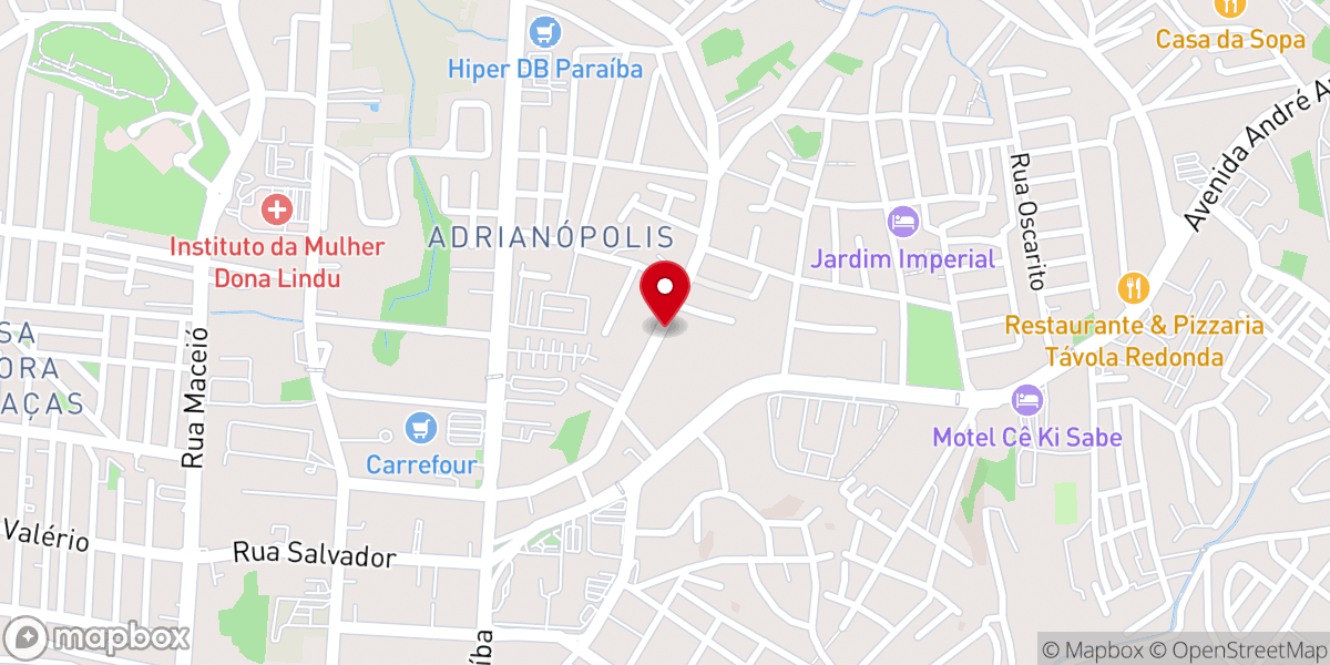 Map showing location of Verbo da Vida Igreja