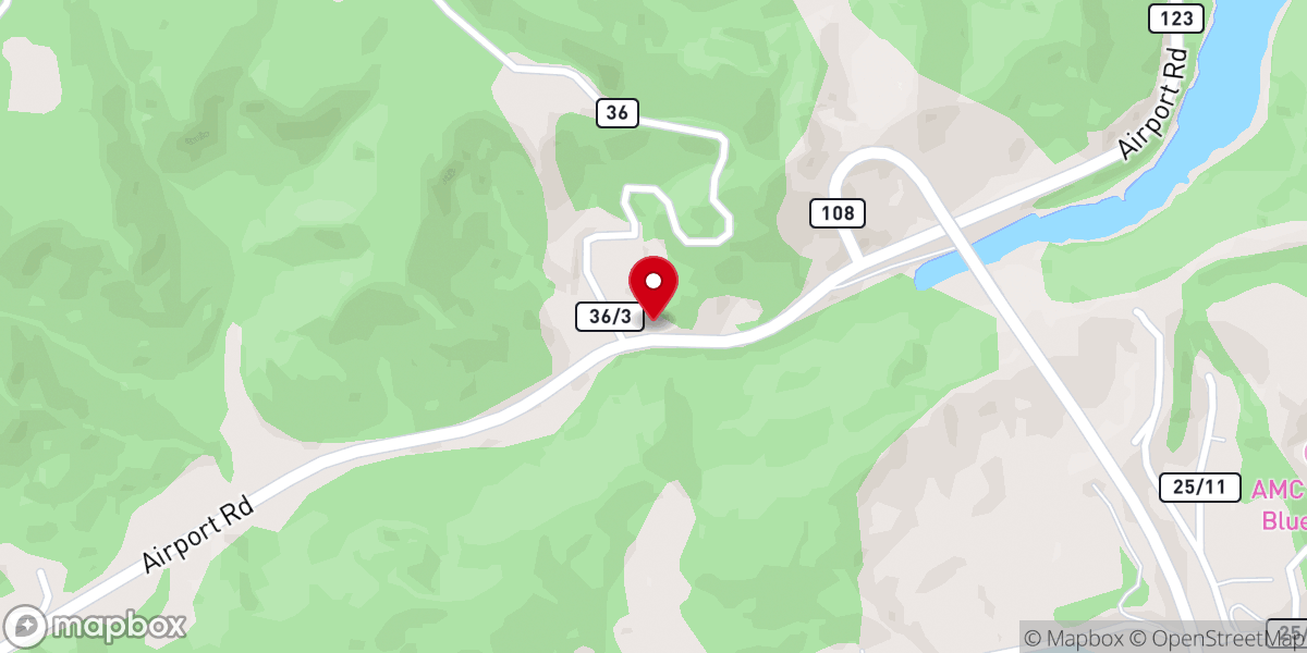 Map showing location of First Church of God - Airport Road
