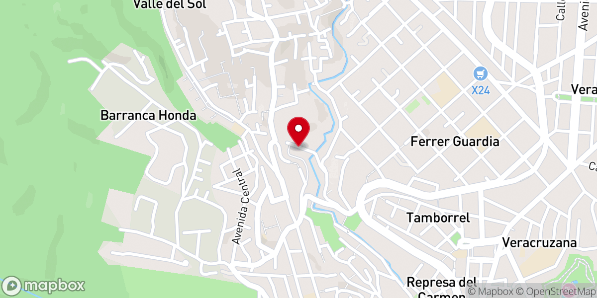 Map showing location of Capilla Santa Cecilia - FSSPX