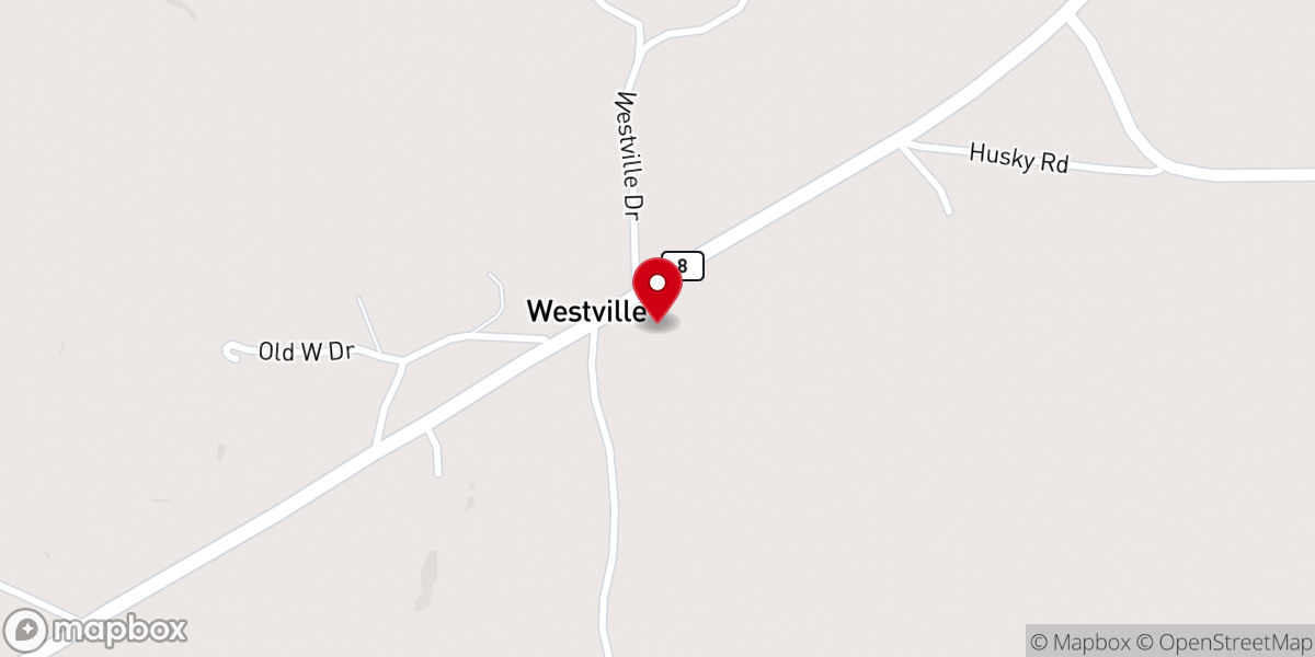 Map showing location of West Chapel Church of Christ