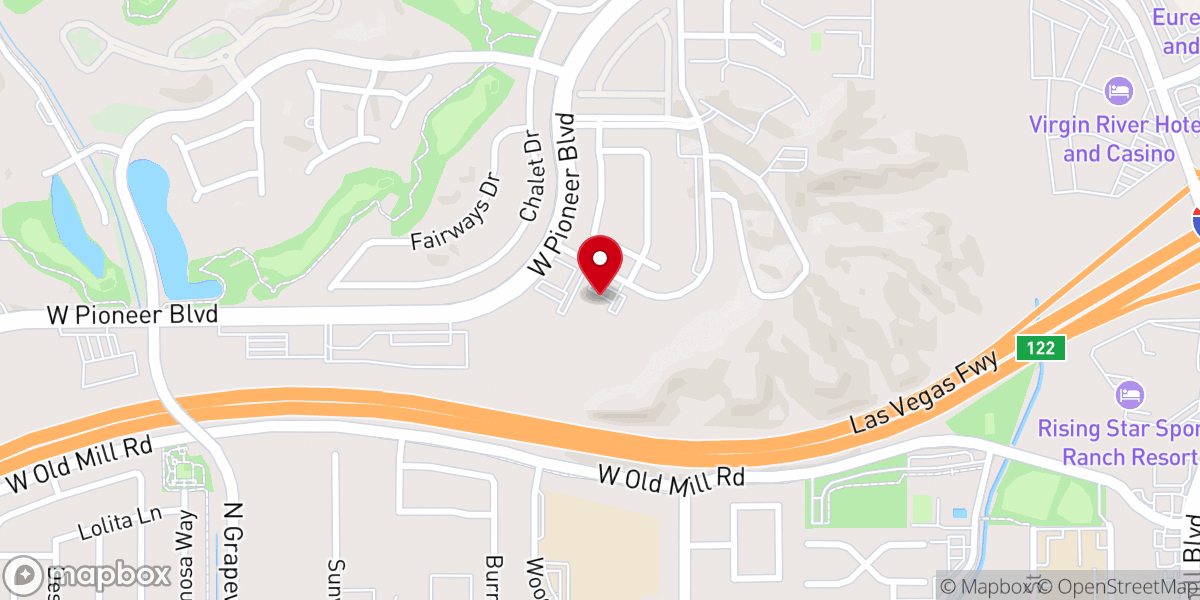 Map showing location of Mesquite Lutheran Church