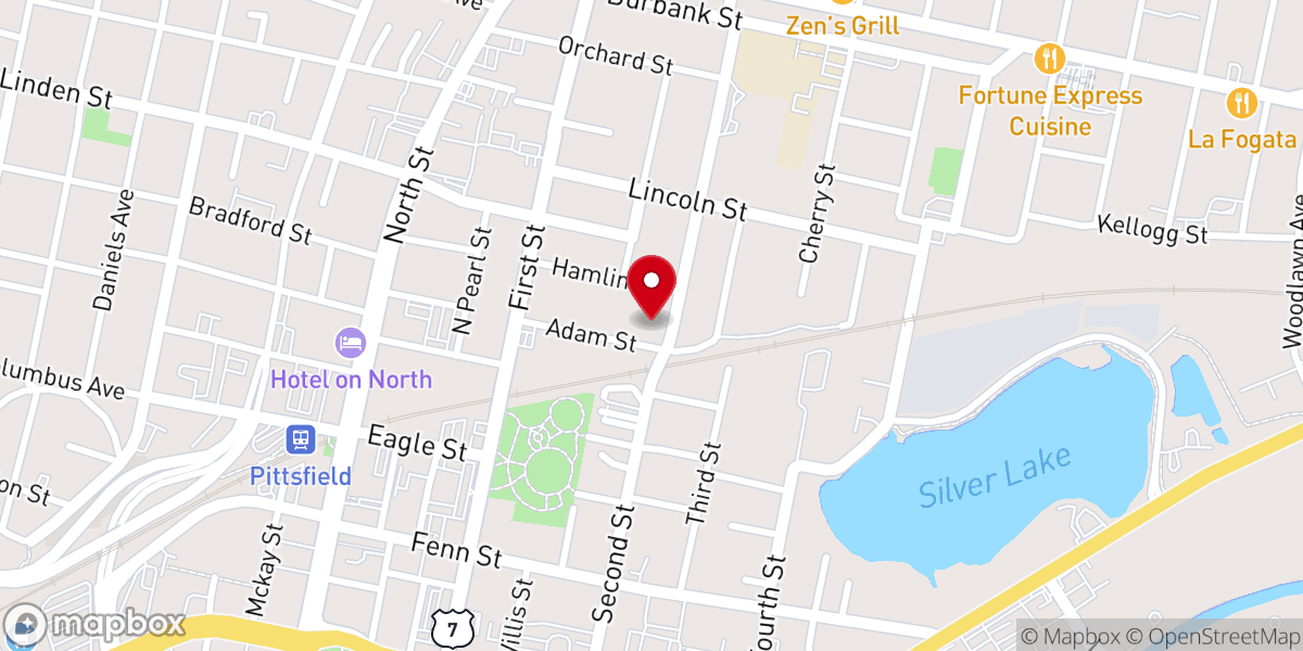 Map showing location of Iglesia Cristiana Internacional La Cosecha Inc