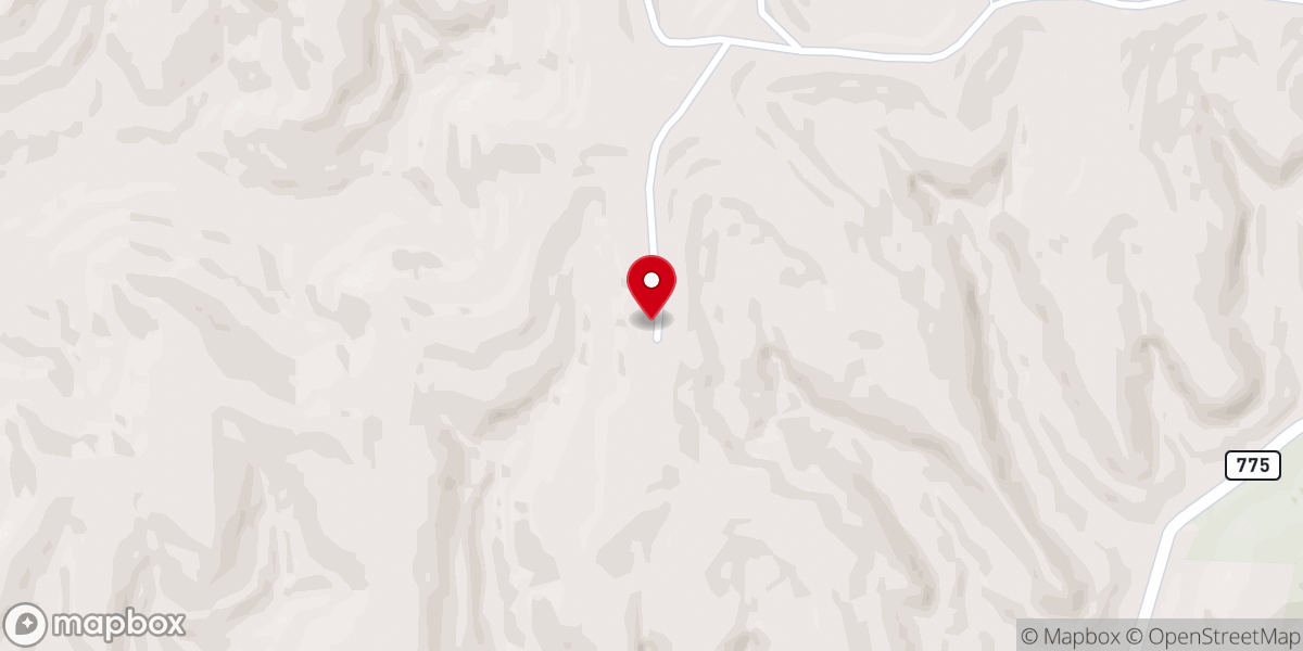 Map showing location of Fox Fairview Christian Church