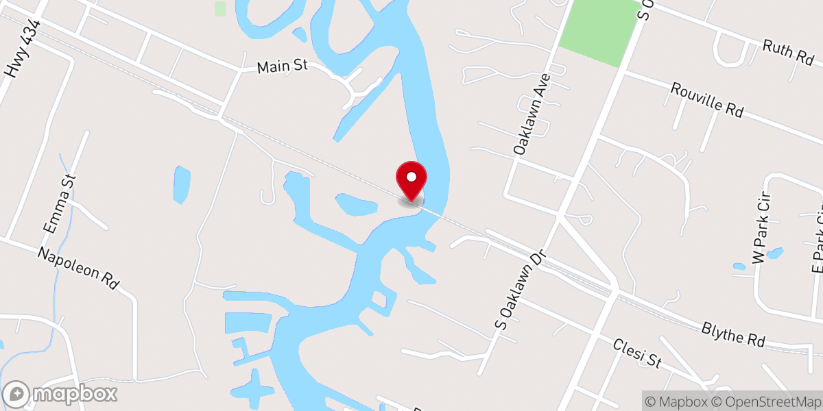 Map showing location of St Tammany Parish Trailhead
