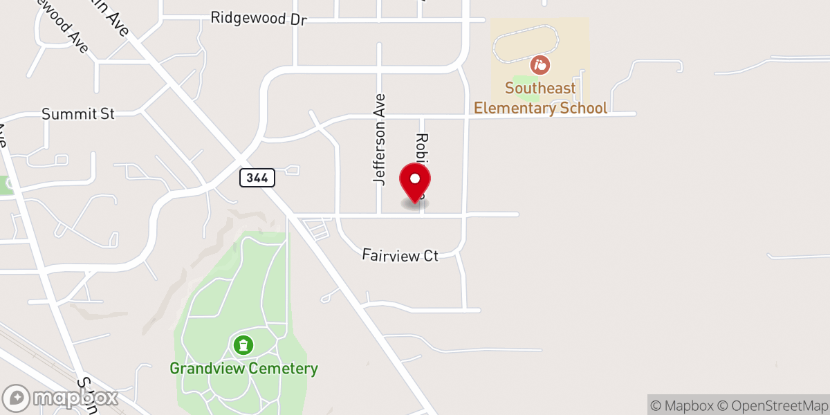 Map showing location of Victory Life Church Inc