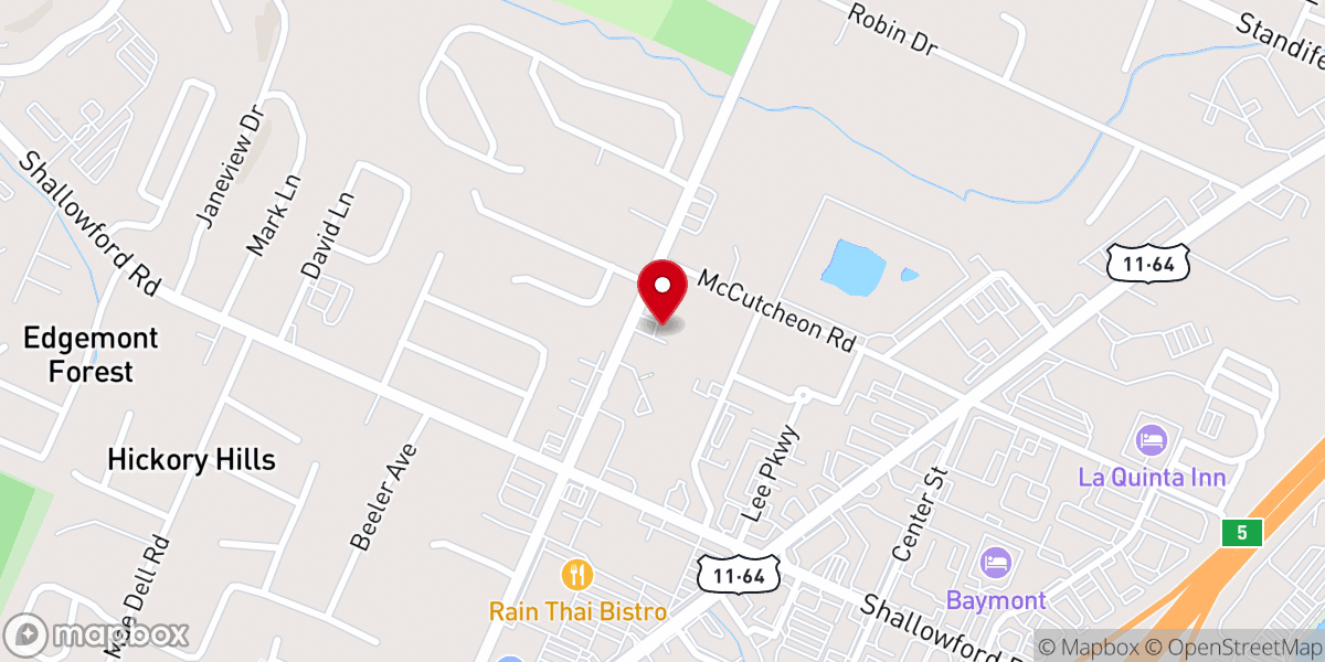 Map showing location of Faith Community Wesleyan Church