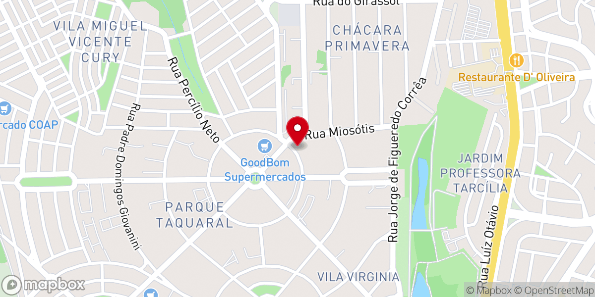 Map showing location of Convenção das Igrejas Batistas Independentes