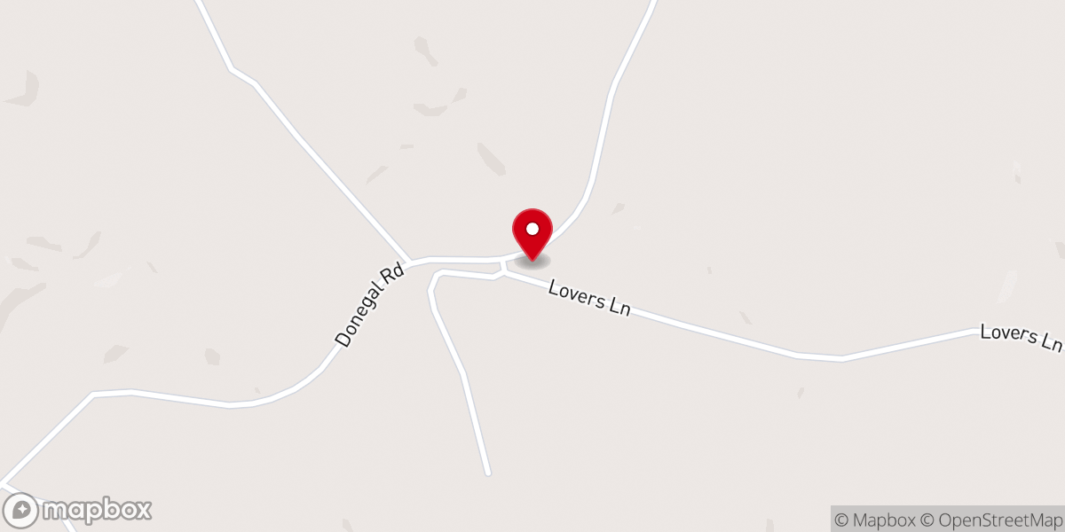 Map showing location of Chapel Baptist Church