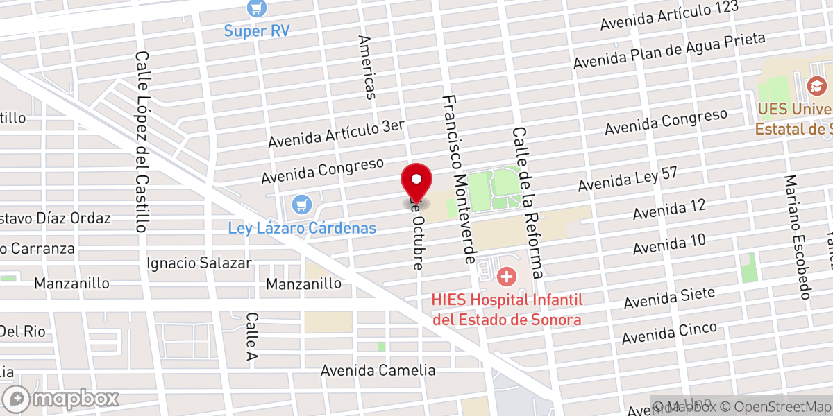Map showing location of Iglesia Compañerismo Cristiano de México A.R.