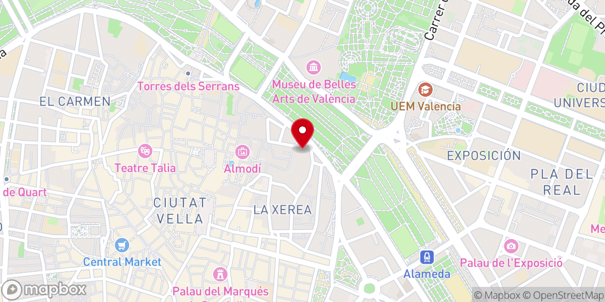 Map showing location of Milagrosa Imagen de San Expedito
