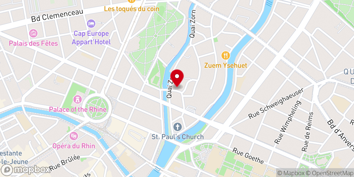Map showing location of Congrégation des Sœurs de la Croix