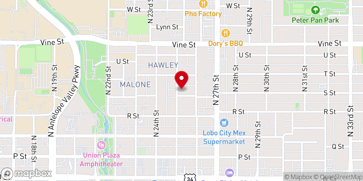 Map showing location of Christ Temple Mission Church
