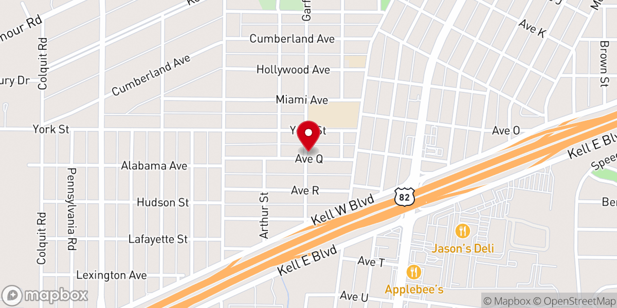 Map showing location of Church of God Highland