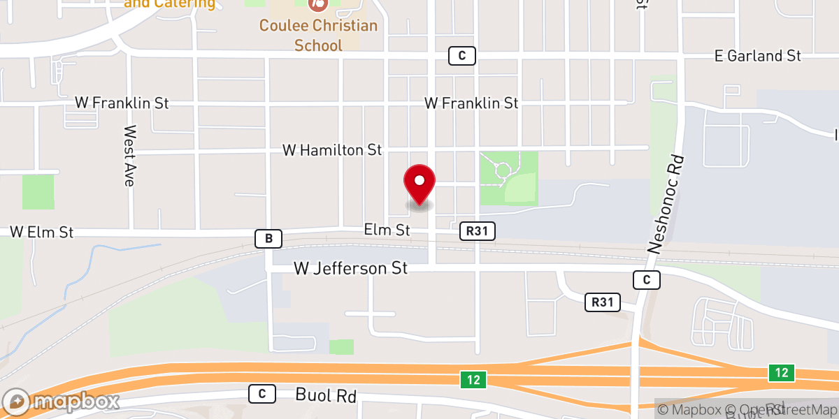 Map showing location of Silverado Saloon