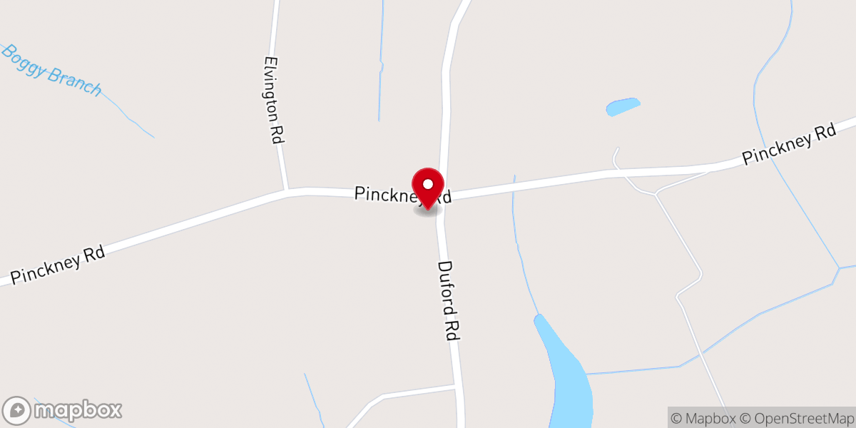 Map showing location of Wanamaker Church